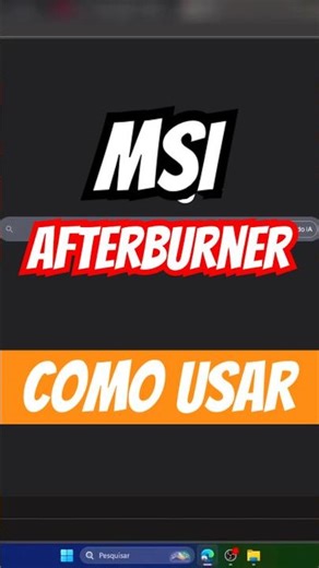MSI Afterburner - How to Install and Use on Windows 11 🔥⚙️ #shorts #Games #msiafterburner