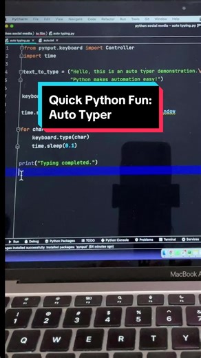 Python Auto Typer: Fun and Easy Coding for Rapid Typing