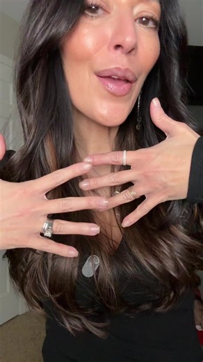 Welp. I don’t know my ring size but I do know I need to go down now and I love these! These pavoi rings are going to stack so nicely with my engagement ring.