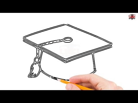 How to Draw a Graduation Cap Step by Step Easy for Beginners/Kids – Simple Caps Drawing Tutorial