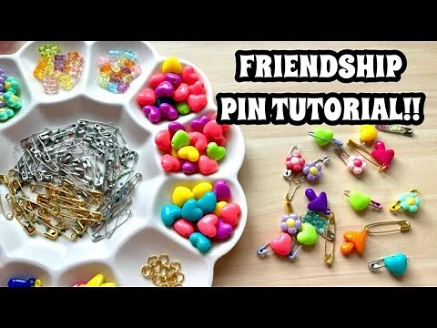 Easy Beaded Safety Pin Tutorial / Friendship Pin DIY / Easy Journal Charms / How To