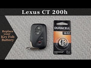 How to DIY Replace Change a 2010-2015 Lexus CT 200h Key Fob Remote Battery