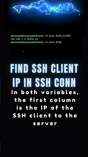 How to find client ip address in ssh server #linux #linuxcommands #learnlinux #linuxadministration