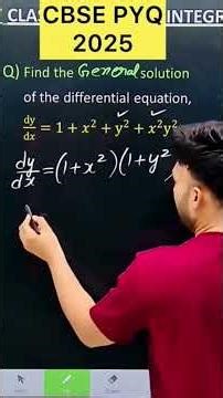 Q) Find the particular solution of the differential equation, dy/d𝑥=1+𝑥^2+y^2+𝑥^2 y^2 #maths