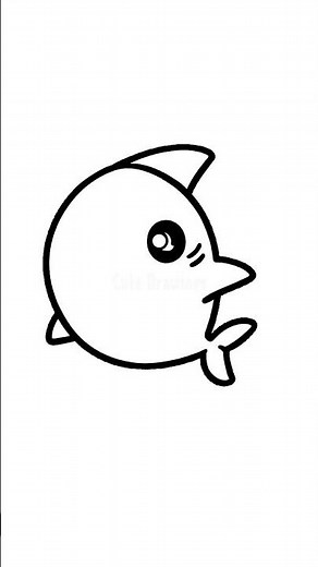 Quick & Easy Cute Shark Drawing in 60 Seconds! 🦈 Fun Tutorial