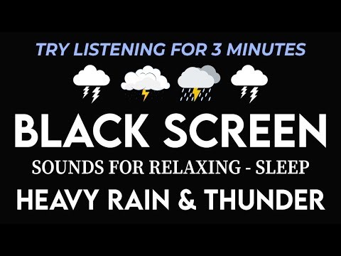 Rain and Thunder for Nighttime Relaxation and Deep Rest – Fall Asleep Naturally in Minutes