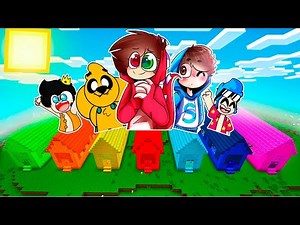 LA CASAS DE LOS COMPAS EN MINECRAFT 😂 MINECRAFT ROLEPLAY