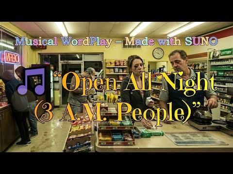 Open All Night (3 A.M. People) (WordPlay Goes Musical) 🎼🎶 #music #lyrics #wordplay