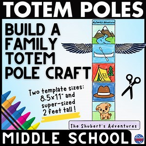 Native American Heritage Month Activity Build a Family Totem Pole Craft Project