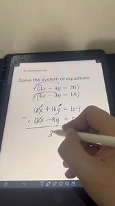 431K views · 3.5K reactions | Solving System of Linear Equations by Elimination Method #enginerdmath #math | Enginerdmath | Facebook