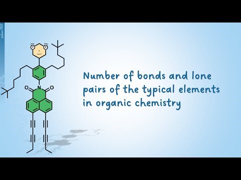 Number of bonds and lone pairs in organic chemistry