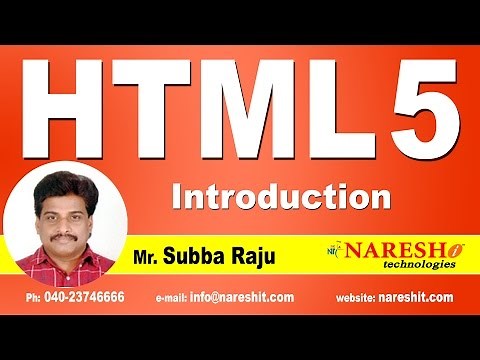 Introduction to HTML 5 || Web Technologies Tutorial