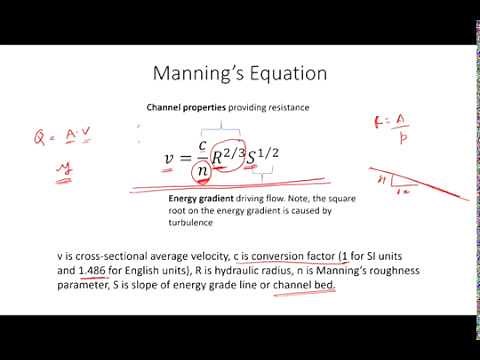 Manning's Equation