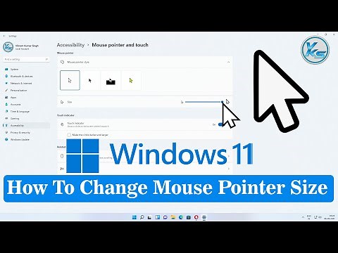 How To Change Mouse Pointer Size On Windows 11 | Windows 11 Me Mouse Pointer Size Kaise Change Kare