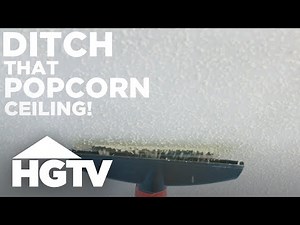 How to Remove Popcorn Ceilings | HGTV