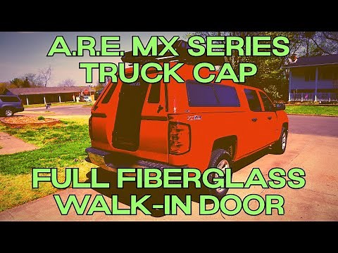 A.R.E. MX SERIES TRUCK CAP WITH FULL FIBERGLASS WALK-IN DOOR FOR CAMPING | Just Installed!!!
