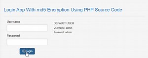 Creating a Login App With md5 Encryption Using PHP