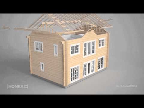 Building a log house (extended version)