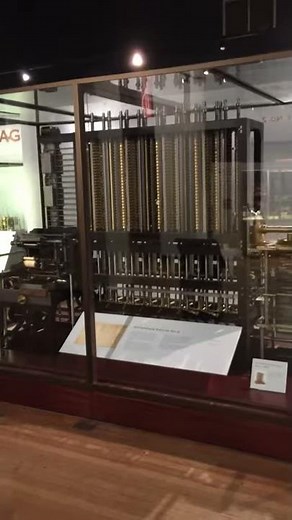 Babbage's Difference Engine - the first ever computer at the Science Museum, London.