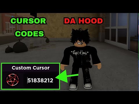 DA HOOD CURSOR CODES & Crosshair ID