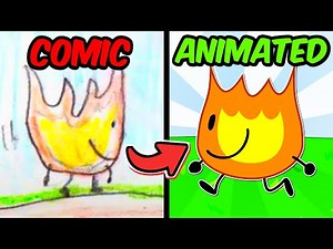 Every BFDI Firey Comic: ANIMATED!