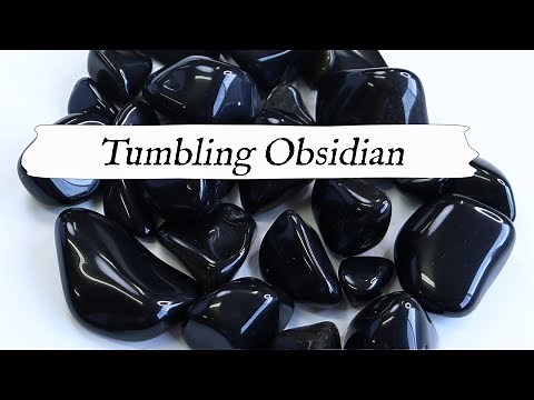 💎 Rock Tumbling OBSIDIAN💎 From Start to Finish! | Rotary Rock Tumbling Tips & Techniques