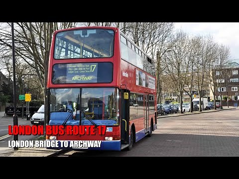 London Bus Ride Route 17 Full Journey From London Bridge To Archway