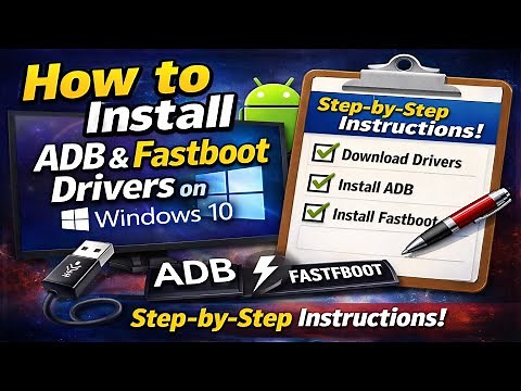 How to Install ADB and Fastboot Drivers on Windows 10 | Adb Drivers Installation on Windows 10