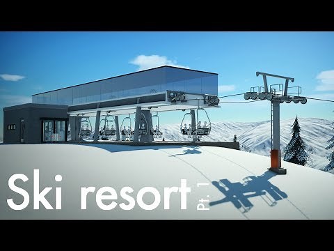Planet Coaster - Ski Resort (Part 1) - Chairlift Overhaul