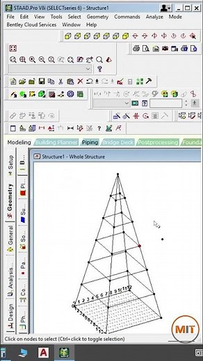Learn how to design a transmission tower in STAAD.Pro!