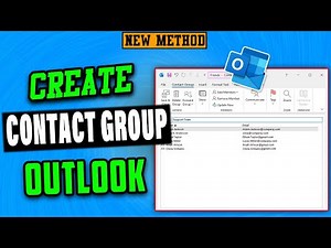 How to Create a contact group in Outlook ( Step-by-Step )