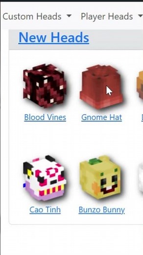 How To Get Custom Heads in Minecraft 🗿 #shorts