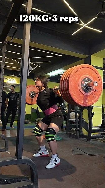 Squat Progress Routine: 20KG to 120KG#shorts