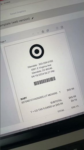 Target Receipt Generator - Huggies Fetch Rewards
