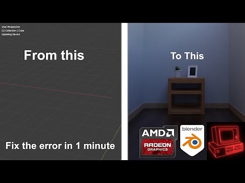 Fixing Blender Cycles on AMD graphics cards in 1 minute | Blender #Shorts