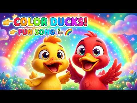 Colorful Duck Song for Kids | Learning Colors with Ducks | Nursery Rhymes & Kids Songs