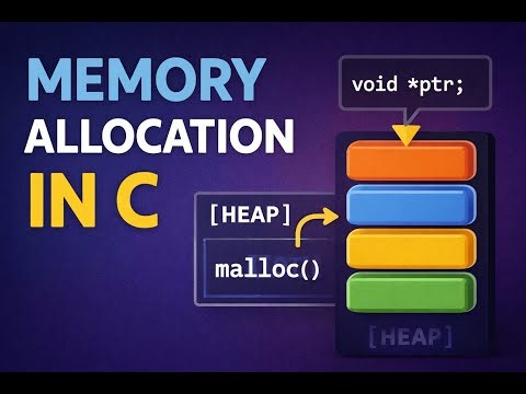 Memory Allocation in C Explained | malloc, calloc, realloc & free