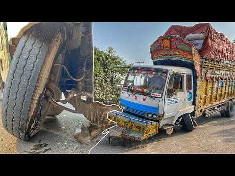 Emergency Truck Front Axle Repair for Heavy Load Damage