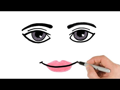 How to Draw Roblox Woman Face Easy