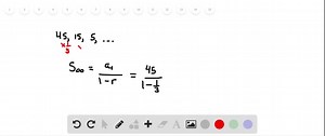 Find the sum of the terms of each infinite geometric sequence. 45,15,5, … | Numerade