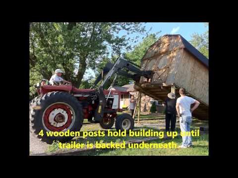 How to move a storage shed.