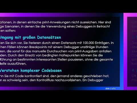 Verstehen, wann man den Python Debugger für effektive Problemlösungen einsetzt