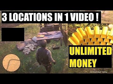 Red Dead Redemption 2 - Unlimited Money Glitches , 3 LOCATIONS IN ONE VIDEO ! Story mode