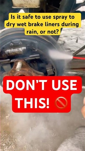 how to clean the brake liner properly Wet Brake Liners in Rain | Safe to Use Spray or Not