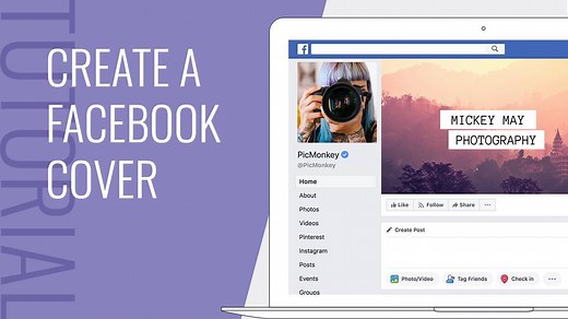 18K views · 39 reactions | It’s super easy to make a Facebook cover when you use PicMonkey’s design templates. Learn how to create one with a central image or a multi-image collage. More up on the blog - https://mnky.in/2C5KBby | PicMonkey | Facebook