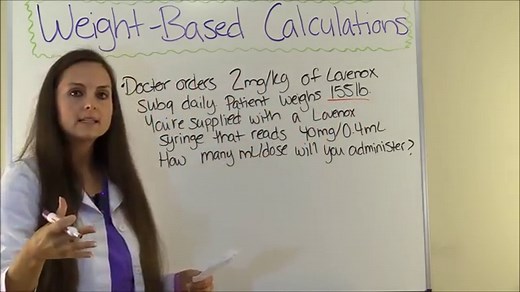Weight-Based Dosage Calculations Quiz
