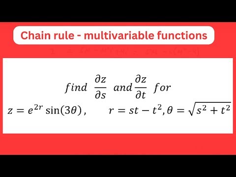 Chain rule- multivariable functions (case 2) with solved examples