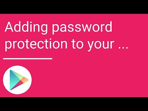 Add password protection to your Google Play account