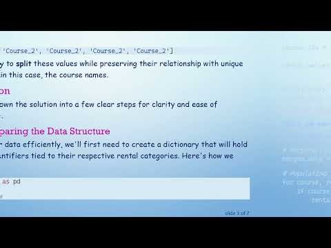 How to Split and Map Lists to Unique Identifiers in Python