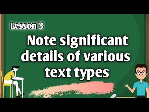 Note Significant Details of Various Text Types | Grade 4 MELC-Based | Video Lesson | Bes TV